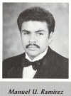Manuel Ramirez's graduation photo - HHS 1987