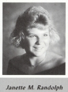 Jeannie Randolph's graduation photo - HHS 1987