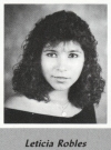 Lorena Robles' graduation photo - HHS 1987