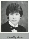 Timothy 'Tim' Rose's graduation photo - HHS 1987