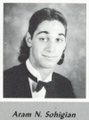 Aram Sohigian's graduation photo - HHS 1987