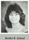 Bertha Solano's graduation photo - HHS 1987