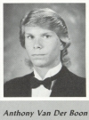 Anthony 'Tony' Van Der Boon's graduation photo - HHS 1987