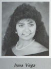 Irma Vega's graduation photo - HHS 1987