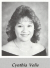 Cynthia Velis' graduation photo - HHS 1987