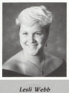 Lesli Webb's graduation photo - HHS 1987