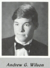 Andrew Wilson's graduation photo - HHS 1987