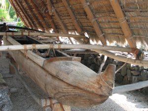 Outrigger canoe storage