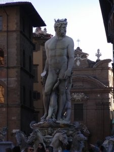 Fountain of Neptune by Bartolomeo Ammannati in Signoria Square, Florence