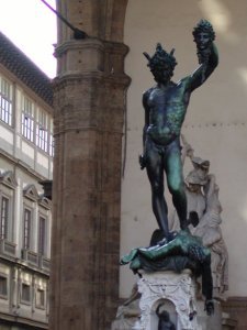 Perseus and Medusa by Benvenuto Cellini in Signoria Square, Florence