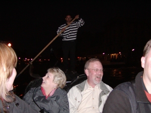 Gondola ride in Venice