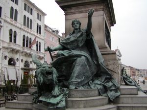 A statue of Lady Venice