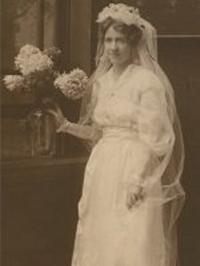 Lillie Nielsen on her wedding day