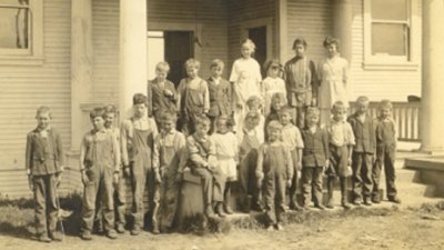 Maida Gardner, with one of her classes