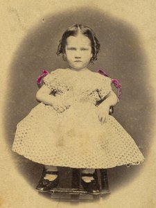 Minnie Stokes as a young girl
