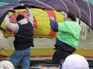 Mayflower balloon - pilot Kevin Knapp