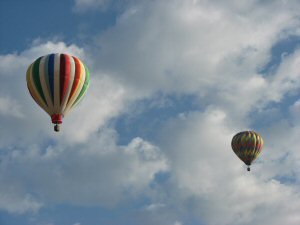 Freedom II and Magic Moments VI balloons - pilots James Gibson and Peter Pierre