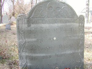 Sarah Wight's gravestone