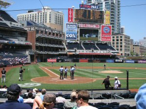 View from our seats at PETCO Park