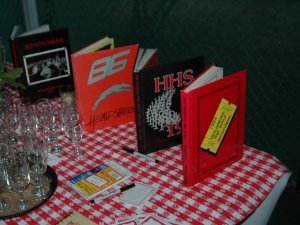 1984-1987 yearbooks on display