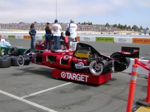 Indycar cutaway car