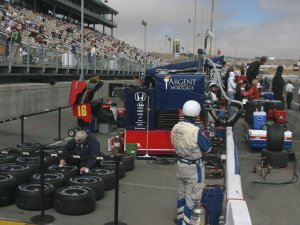 Danica Patrick's pit stall