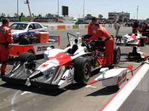 Team Penske's Marlboro stall