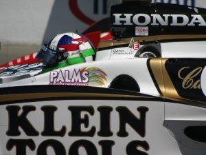 Dario Franchitti in his race car