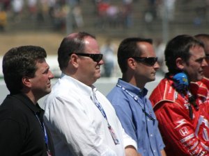 Chip Ganassi (white shirt)