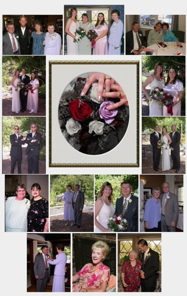 Wedding photo collage